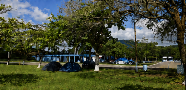 Área do camping