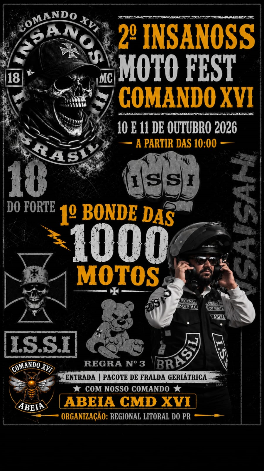 Cartaz do 2º Insanos Moto Fest